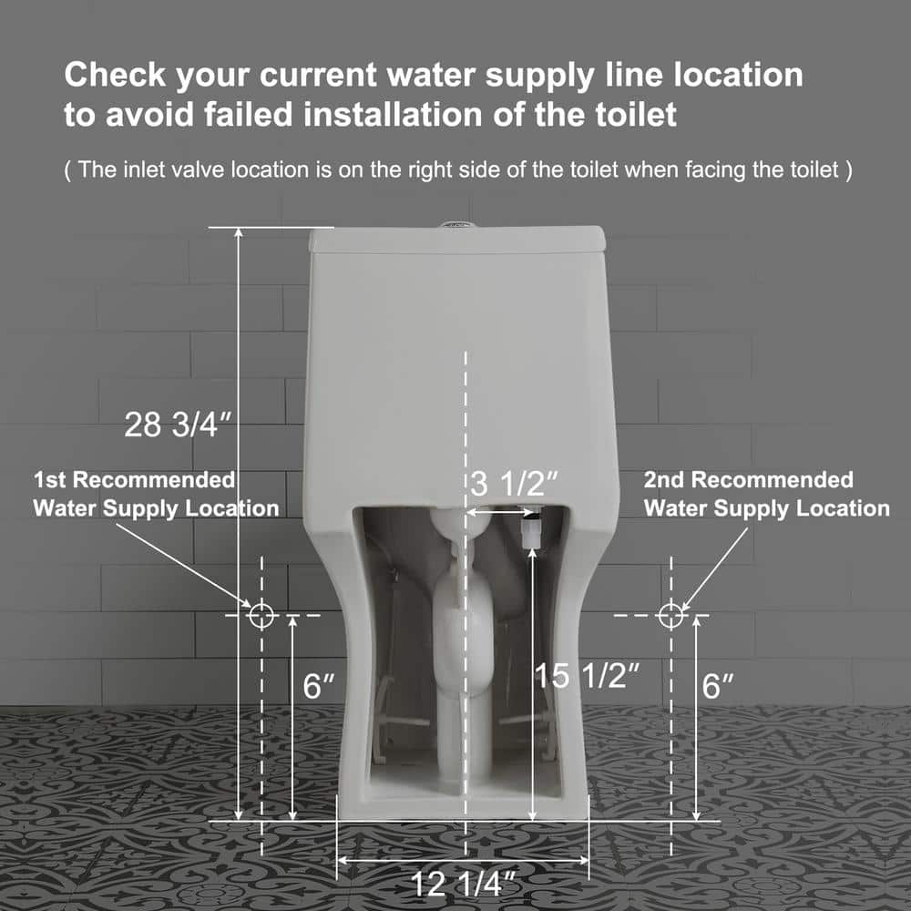 White Ceramic Elongated Dual Flush High Efficiency Toilet