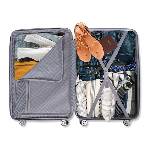 American Green Travel Santa Cruz 3-Piece Set Luggage, Rose Gold