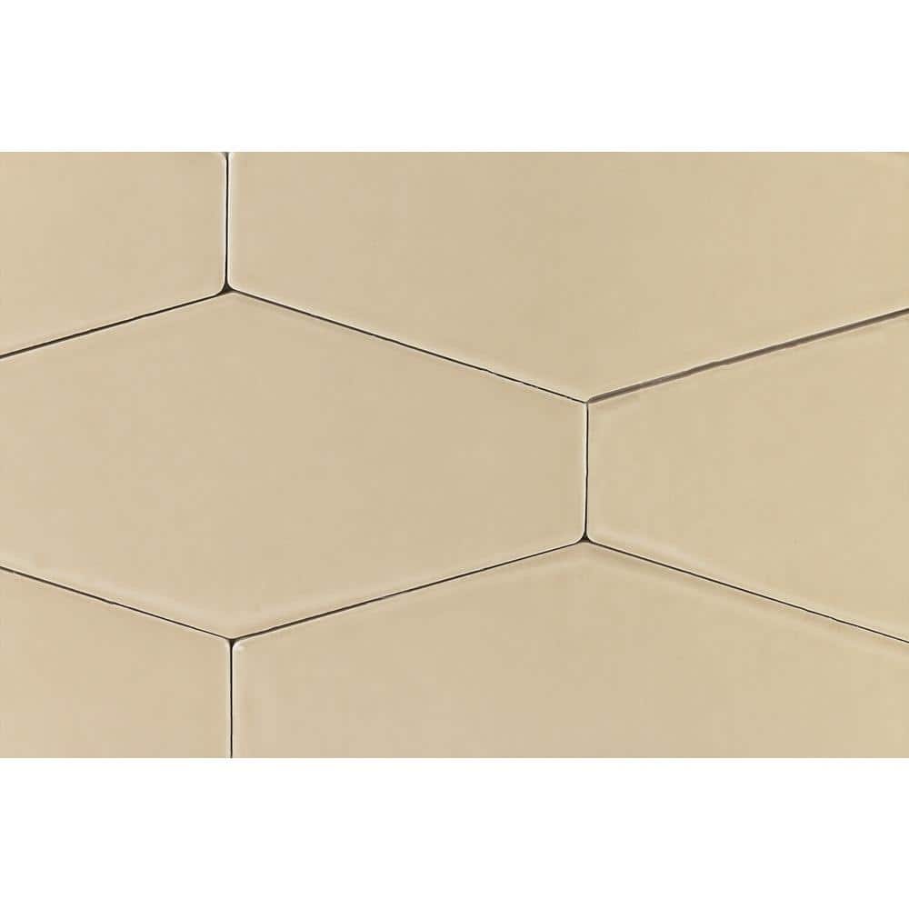 Bolton Beige Polished Hexagonal Ceramic Wall Tile