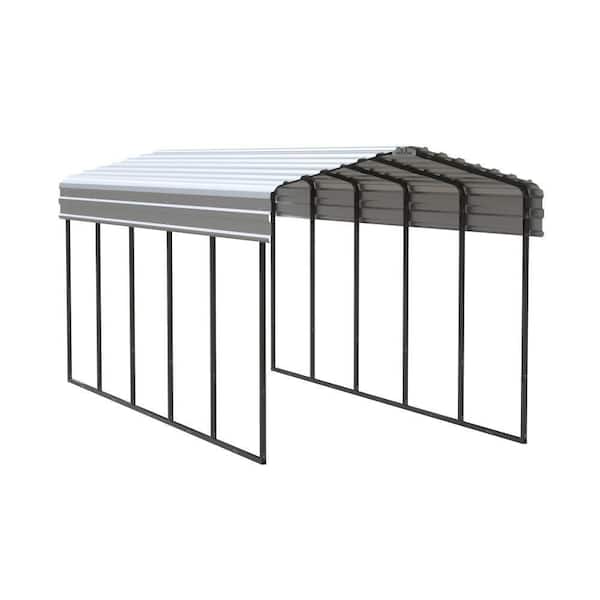 10 ft. x 24 ft. x 9 ft. Eggshell Carport