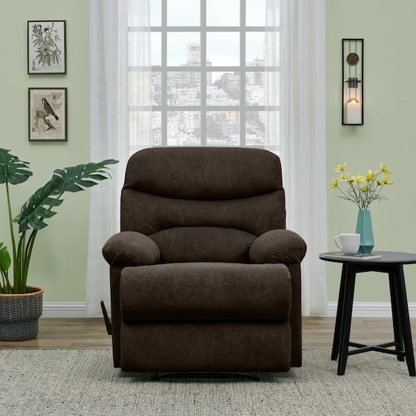 ProLounger Wall Hugger Recliner with Ultra Padded Arms Dark Brown - Handy  Living