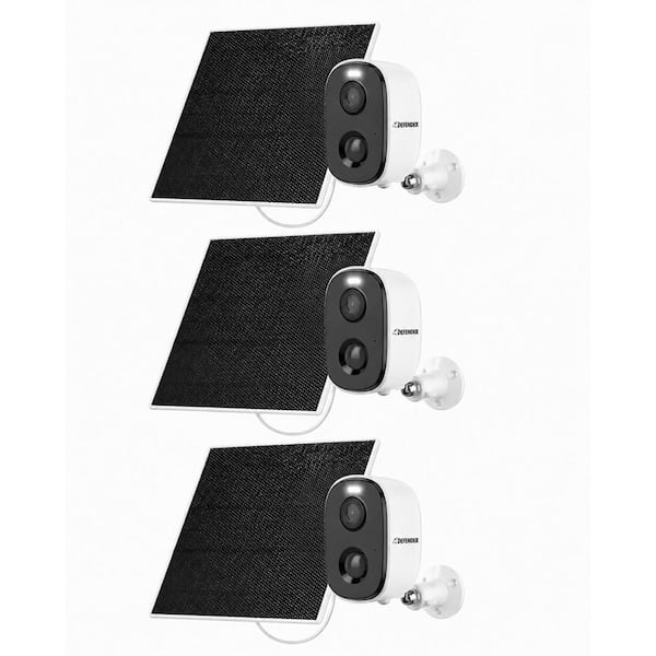 AI 2.5K Solar GO 24/7 Recording(AOV)Wireless Battery Operated Camera, AI Detection, Color Night Vision, Solar Panel, 3Pk