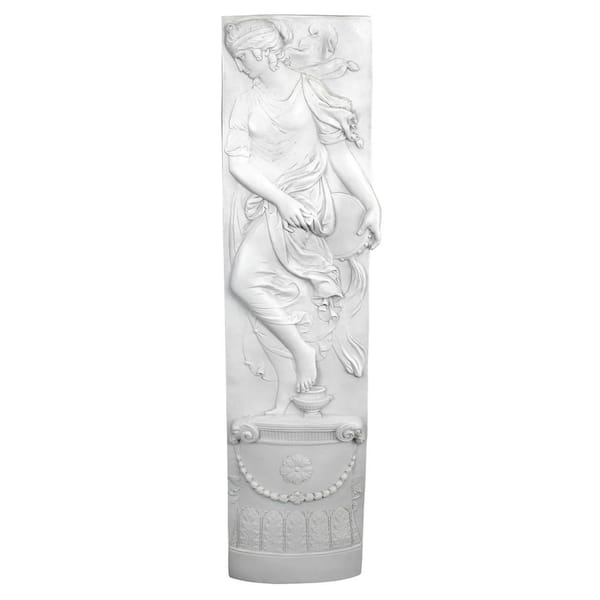 Design Toscano 48 in. x 11.5 in. The Dionysia Festival Dancer with Tambourine Wall Frieze