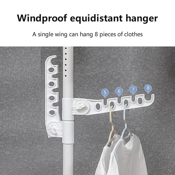 Instahanger Clothes Hanging System, White