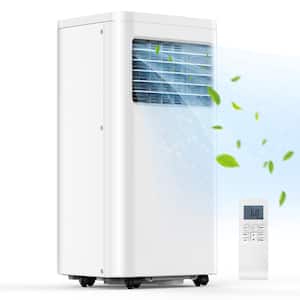 6,000 BTU (SACC) Portable Air Conditioner Cools 270 Sq. Ft. with Dehumidifier, Remote and 24Hrs Timer in White