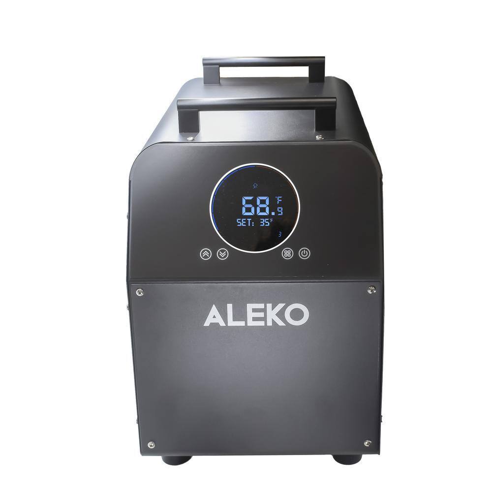 ALEKO Black Electric Cold Plunge Tub with Wi-Fi Control