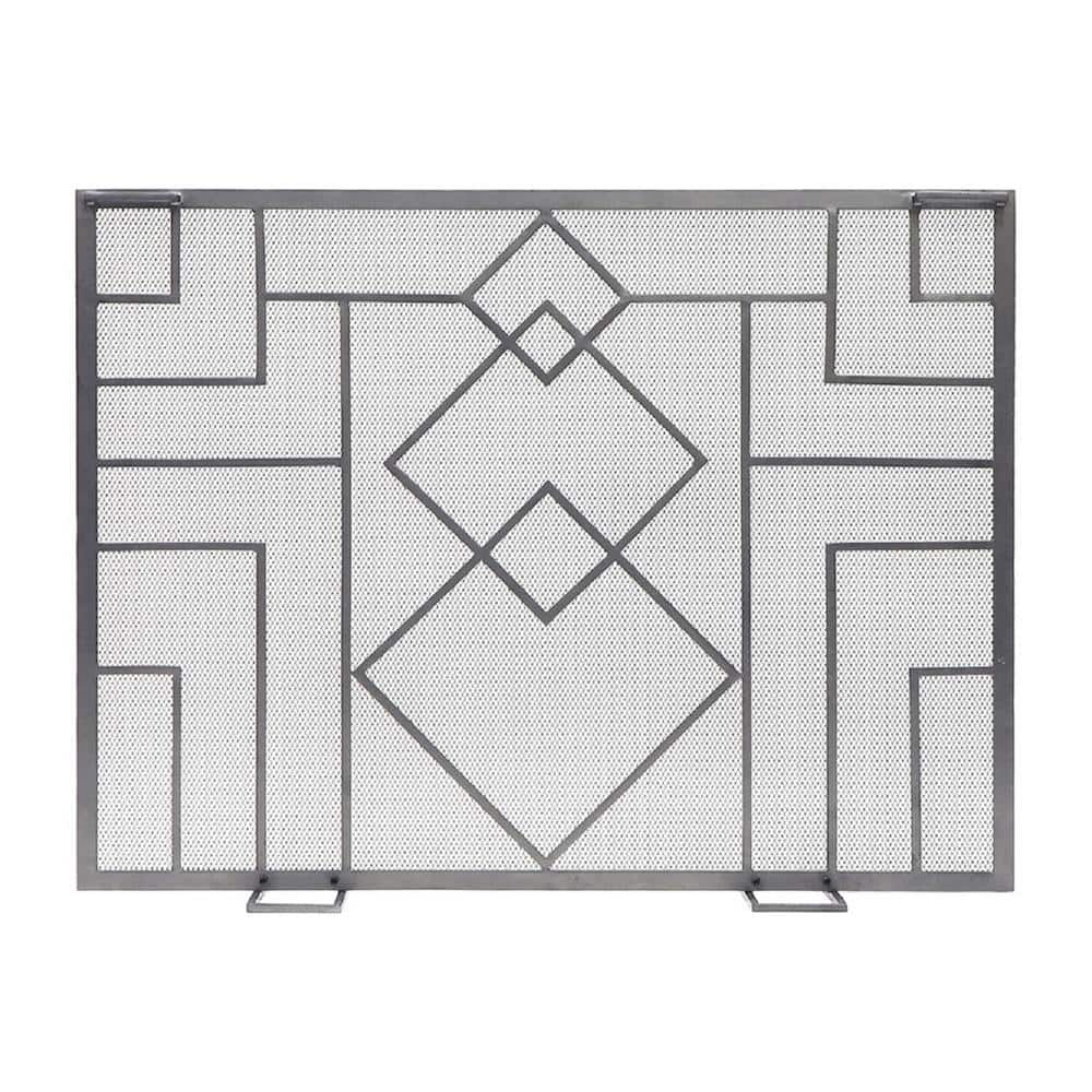 44 in. L Graphite 1-Panel Wright Design Fireplace Screen price history on PriceWatchPro