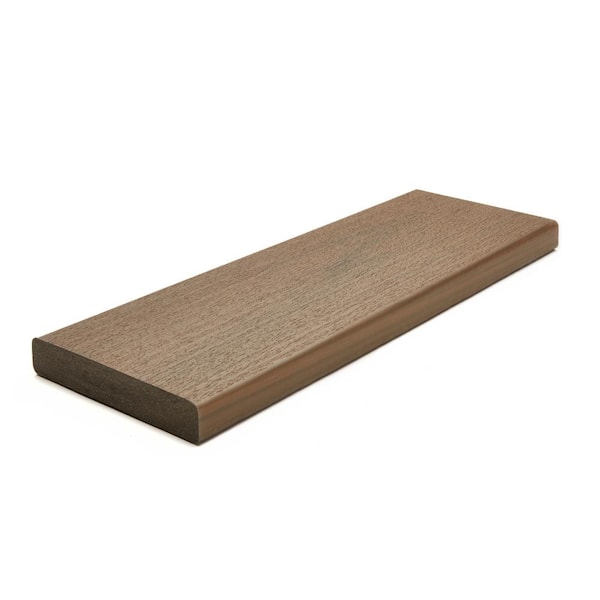 Transcend Lineage 1 in. x 6 in. x 1 ft. Jasper Composite Deck Board Sample