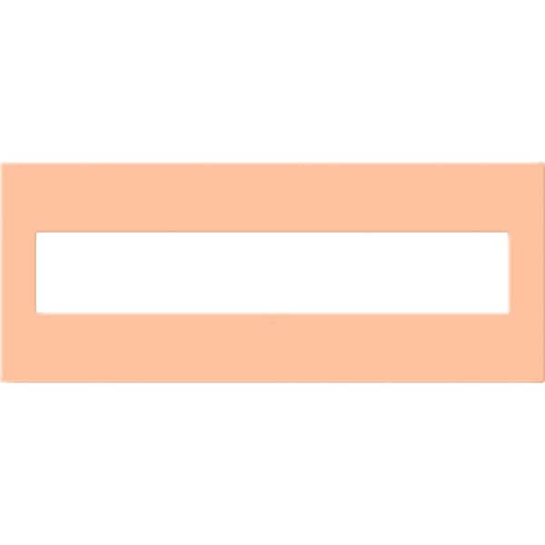 Legrand adorne 6-Gang Decorator/Rocker Plastic Wall Plate with Microban Protection, Peachy