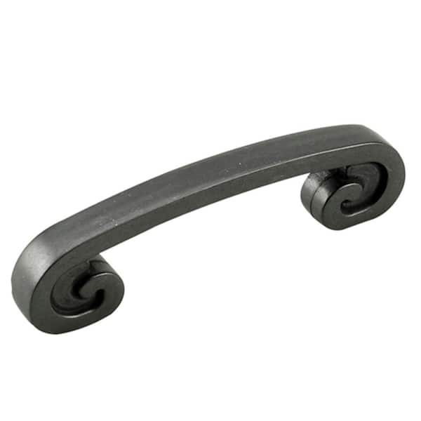 Onward 3 in. (76 mm) Matte Black Traditional Cabinet Arch Pull