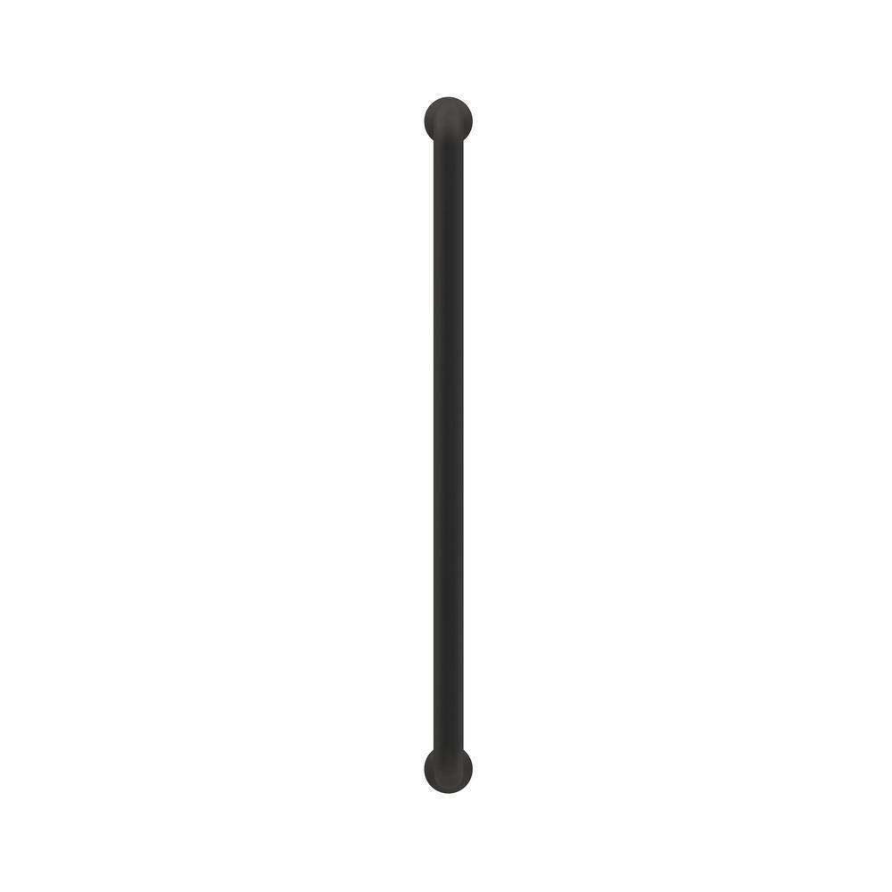 Matte Black 8" Steel Cabinet Bar Pull with Mounting Hardware