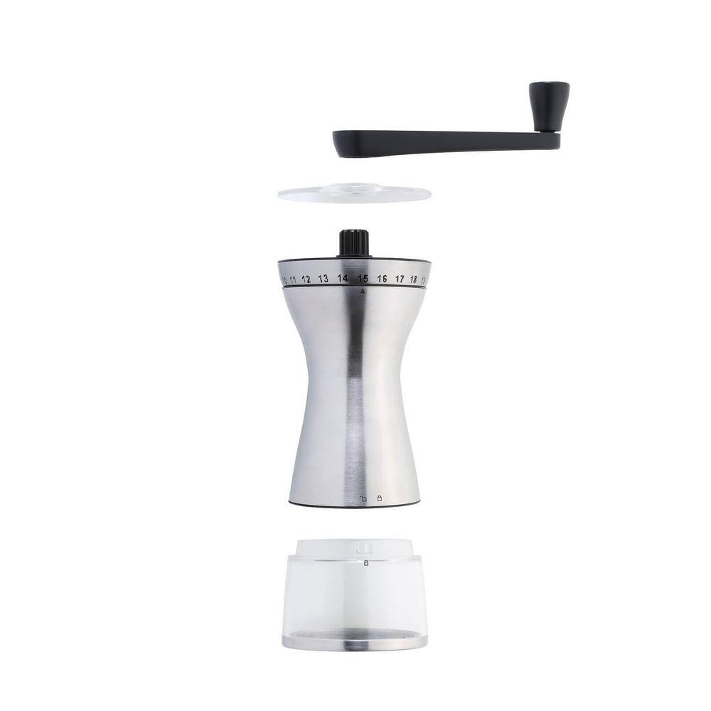 Stainless Steel Manual Coffee Grinder with Adjustable Settings