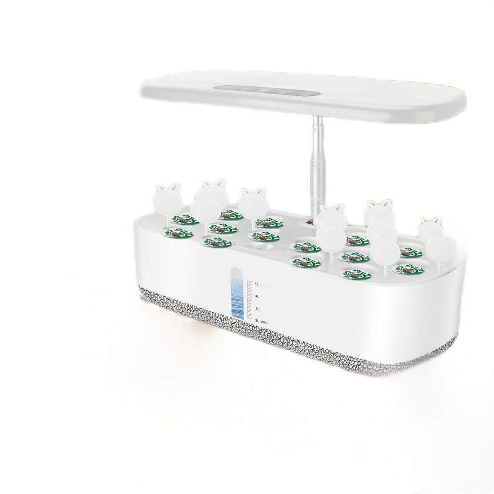 14-Pods Large Hydroponics Growing System with LED Grow Light, Seed Starter Kit Accessory with 3 Auto-Timers, White price history on PriceWatchPro