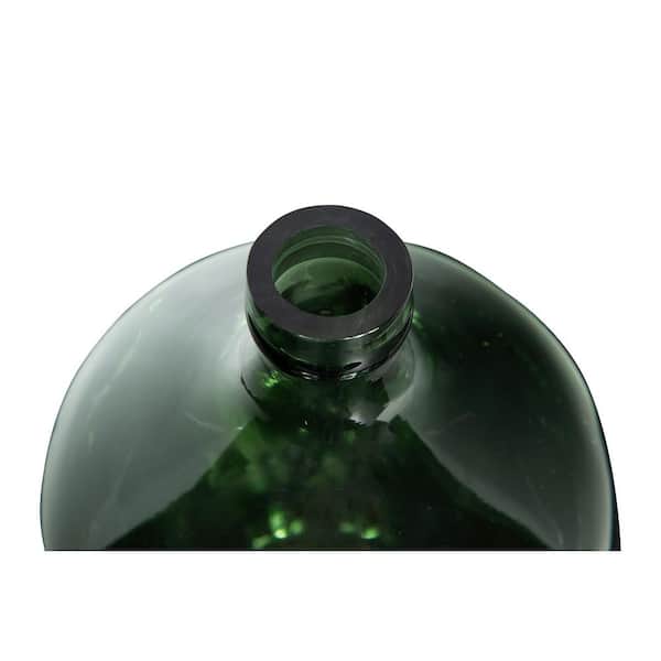 Storied Home - Transparent Green Decorative Glass Bottle