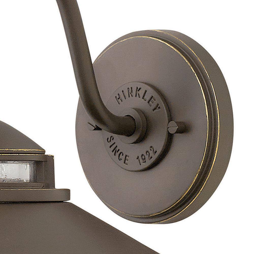 Oil Rubbed Bronze Outdoor Wall Sconce with Clear Seedy Glass