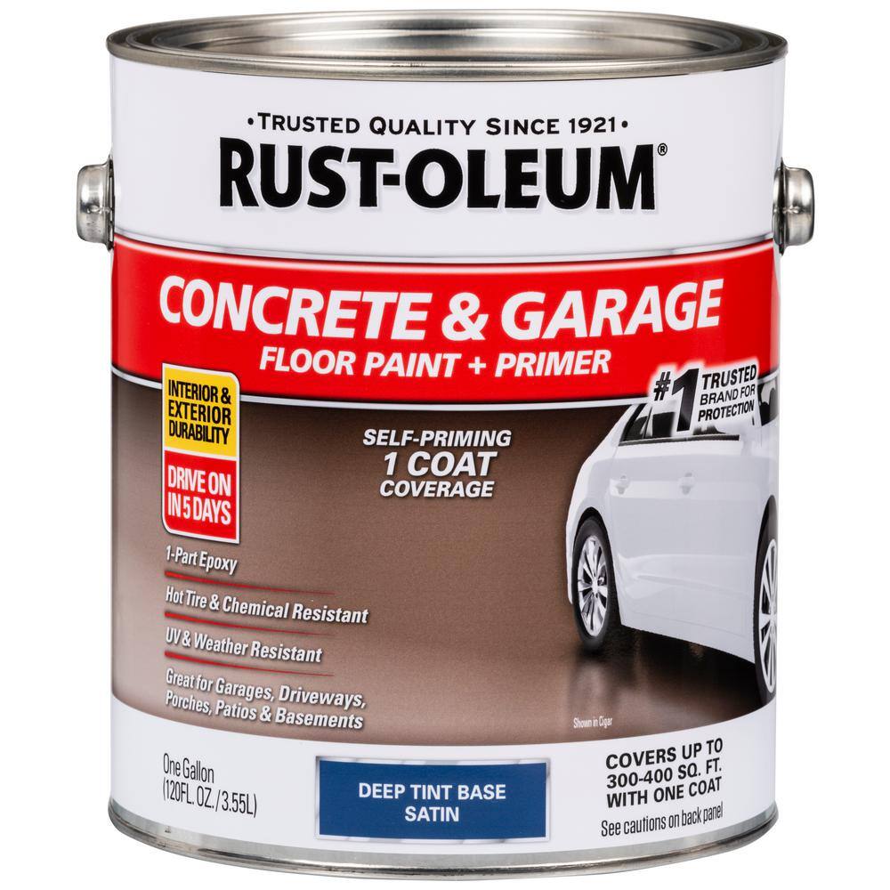 Rust Oleum 1 Gal Deep Base Concrete And Floor Finish 319550 The Home 