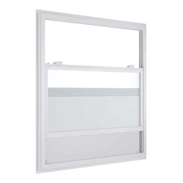 Ply Gem 52.375 in. x 49.875 in. 400 Series White Aluminum Single