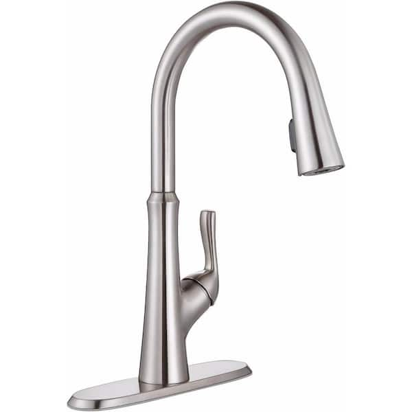 Premier Creswell Single-Handle Pull-Down Sprayer Kitchen Faucet with ...