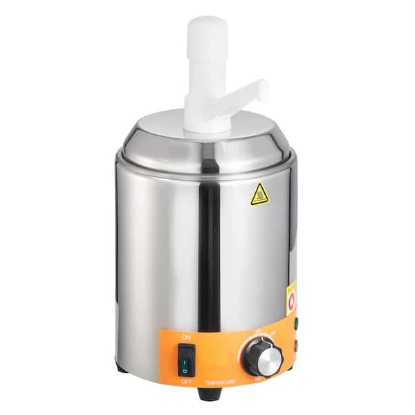 Electric Cheese Dispenser with Pump, 2.4 L, Temp Adjustable (86-230℉), with Stainless Steel surface