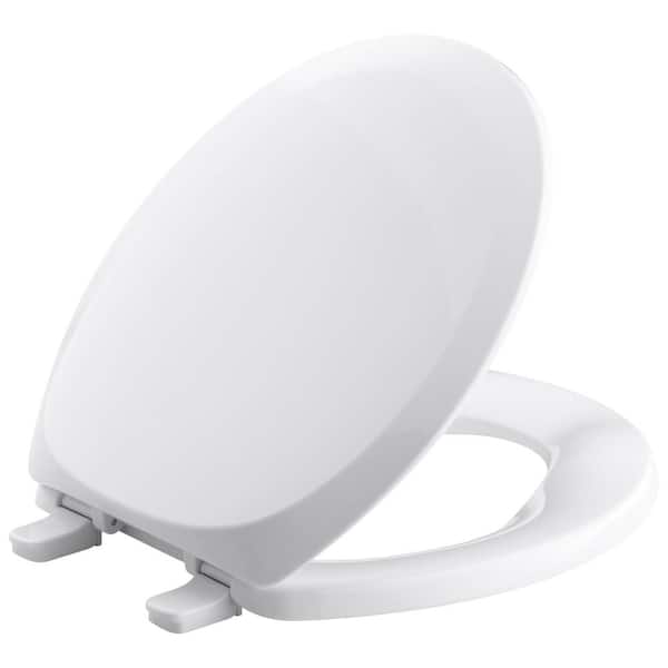 KOHLER French Curve Round Closed Front Toilet Seat in White