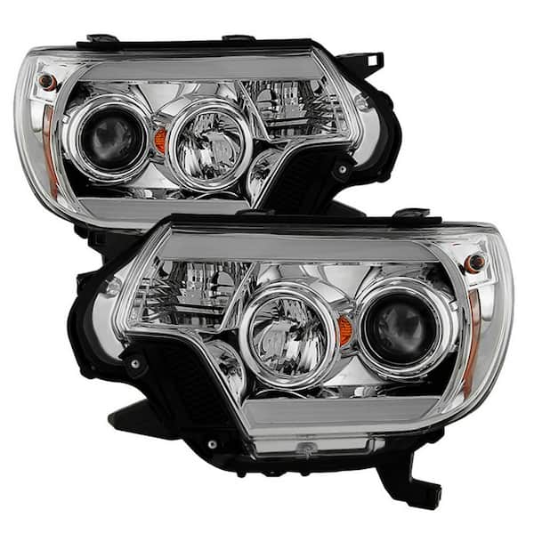 Spyder Auto Toyota Tacoma 12-15 Projector Headlights - Light Bar DRL - Chrome