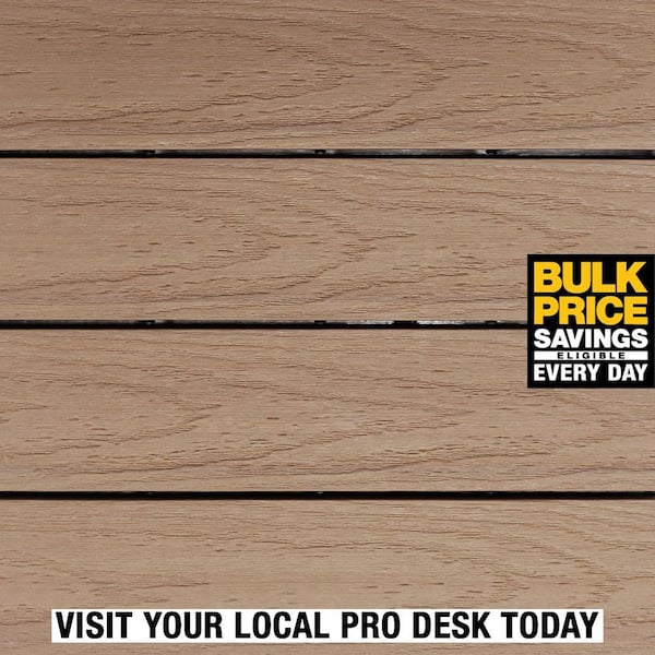 UltraShield Naturale 1 ft. x 1 ft. Quick Deck Outdoor Composite Deck Tile in Canadian Maple (10 sq. ft. per box)