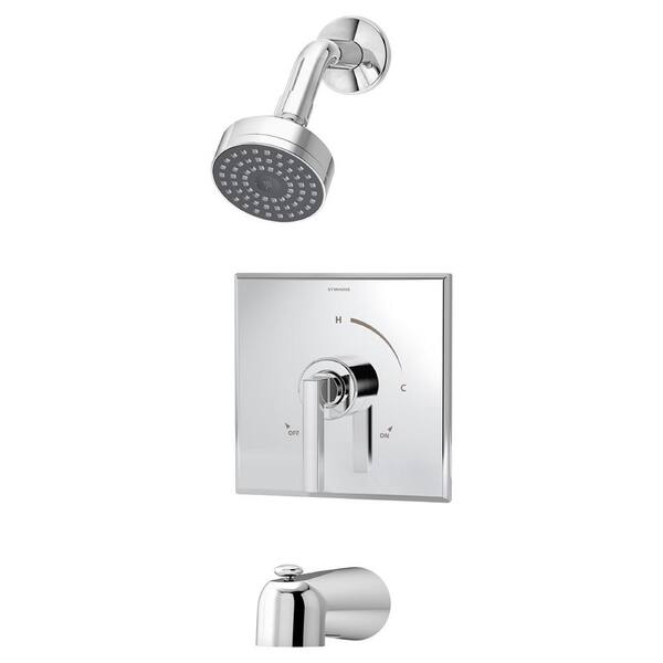 Symmons Duro 1-Handle 1-Spray Tub and Shower Faucet in Chrome (Valve Included)
