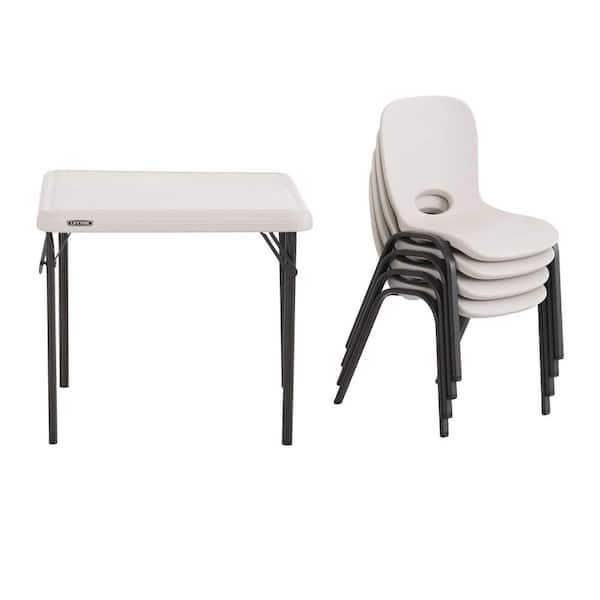 Lifetime 5-Piece Almond Children's Table and Chair Set