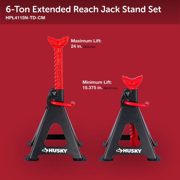 Husky 6 Ton Jack Stands HPL4115N-TD-CM - The Home Depot