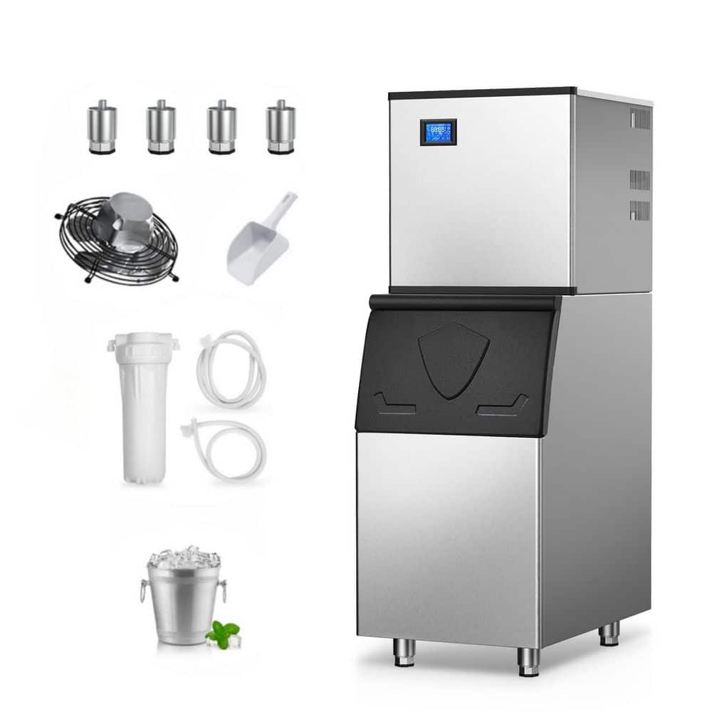 Tyler Ice Machine TITTLA 22.5 in. 600 lbs./24H Split Commercial Ice Maker Freestanding ...