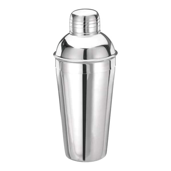 Winco 16 oz. Stainless Steel 3-Piece Deluxe Bar Shaker