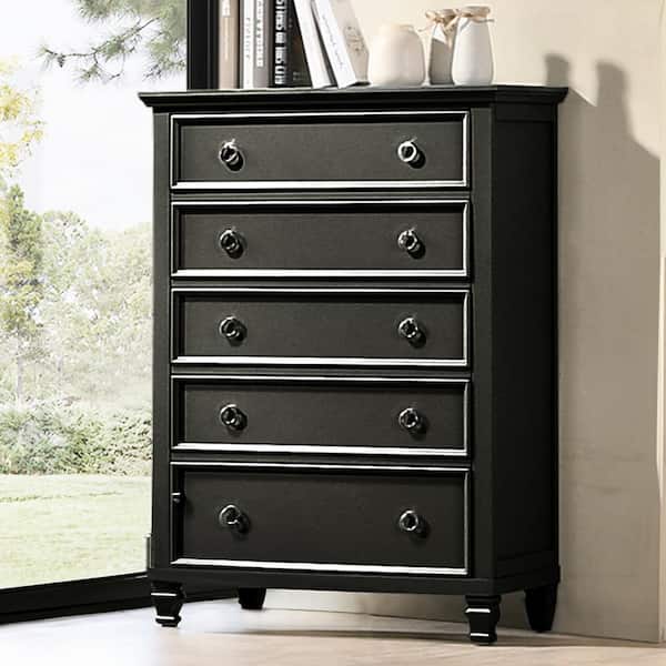 New Classic Furniture Tamarack Black 5-drawer 36 in. Chest