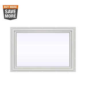 35.5 in. x 23.5 in. V-4500 Series White Vinyl Picture Window w/ Low-E 366 Glass