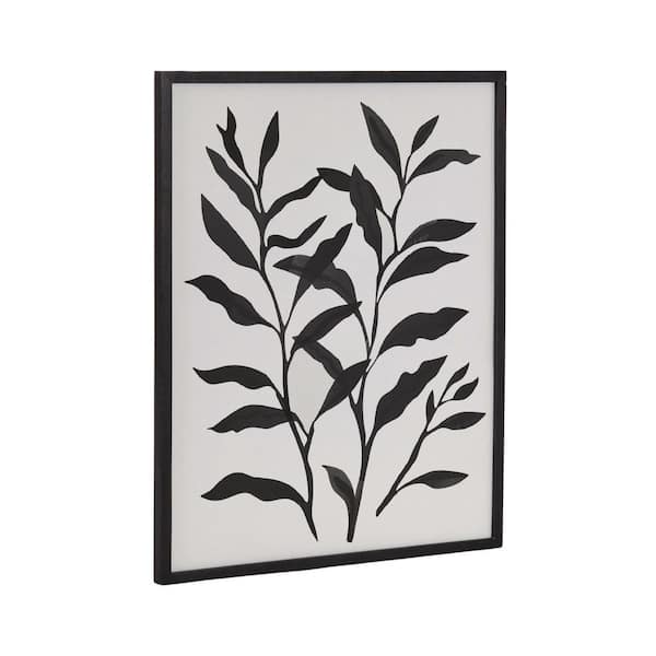 Kate and Laurel Gallery Modern Botanical Matisse by the Creative Bunch Studio Black Framed Art Print 16 in. x 20 in.