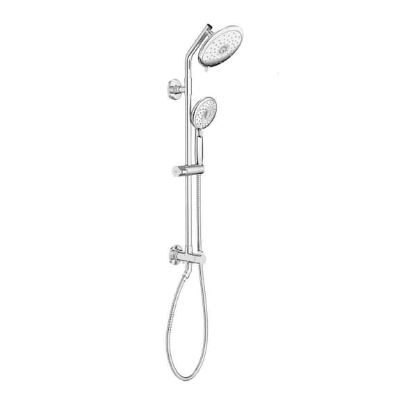 Spectra Versa 4-Spray Round 24 in. Shower System Kit with Hand Shower 1.8 GPM in Polished Chrome