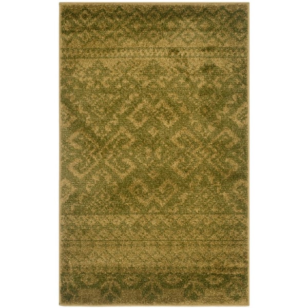 SAFAVIEH Adirondack Green/Dark Green 3 ft. x 5 ft. Geometric Area Rug