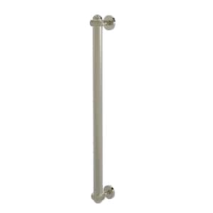 18 in. Center-to-Center Refrigerator Pull with Twisted Aents in Polished Nickel