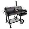 Highland Reverse Flow Barrel Charcoal Smoker and Grill in Black