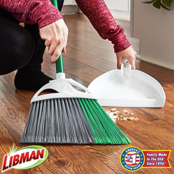 11 in. Precision Angle Broom and Dustpan Set