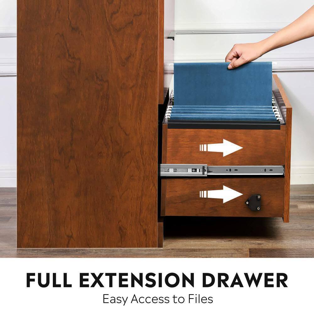 Black and White 3-Drawer Lockable Metal Lateral File Cabinet