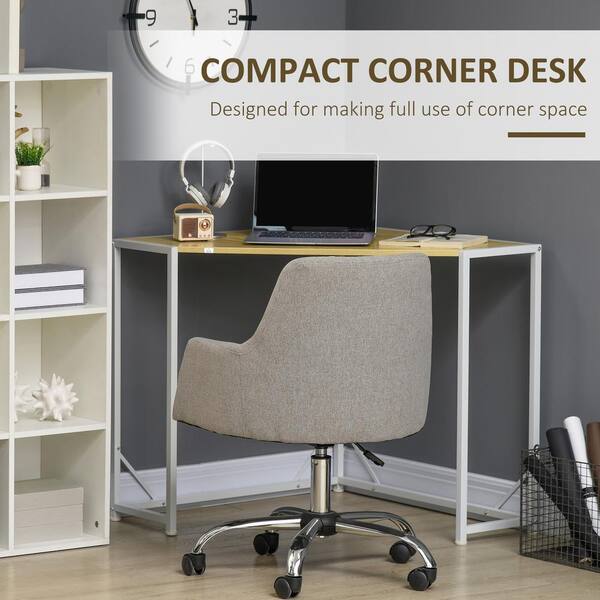 LumiSource 2 Tier 32 W Computer Desk White - Office Depot