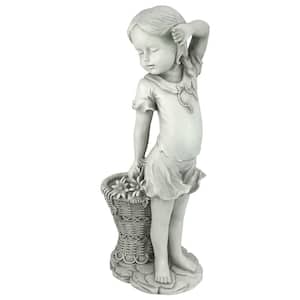21.5 in. H Frances the Flower Girl Statue