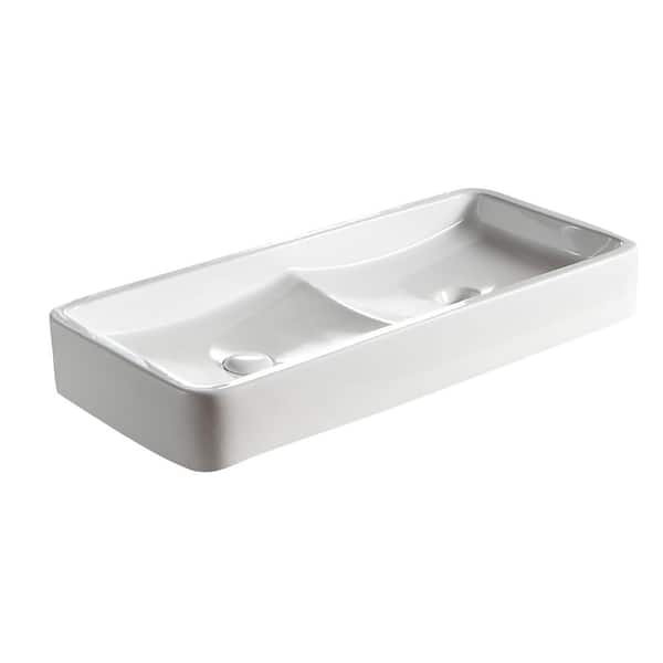 Barclay Products Rosalie Vessel Sink in White