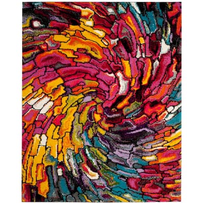 Tayse Rugs Festival Abstract Multi-Color 8 ft. x 11 ft. Indoor Area Rug  FST8900 8x11 - The Home Depot