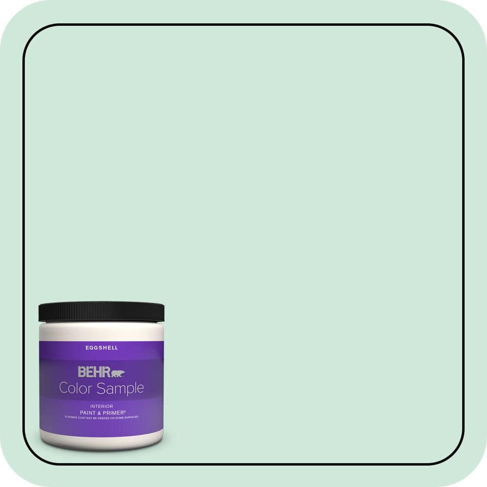 8 oz. #M420-2 Green Aqua Eggshell Enamel Interior Paint & Primer Color Sample price history on PriceWatchPro