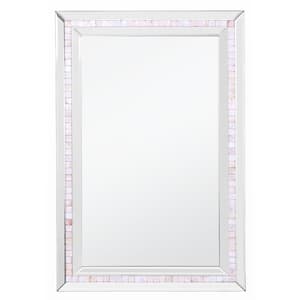 Mosaic 36 in. x 24 in. Modern Rectangle Framed Decorative Mirror