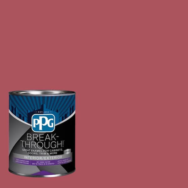 1 qt. PPG1051-6 Grenadine Satin Door, Trim & Cabinet Paint