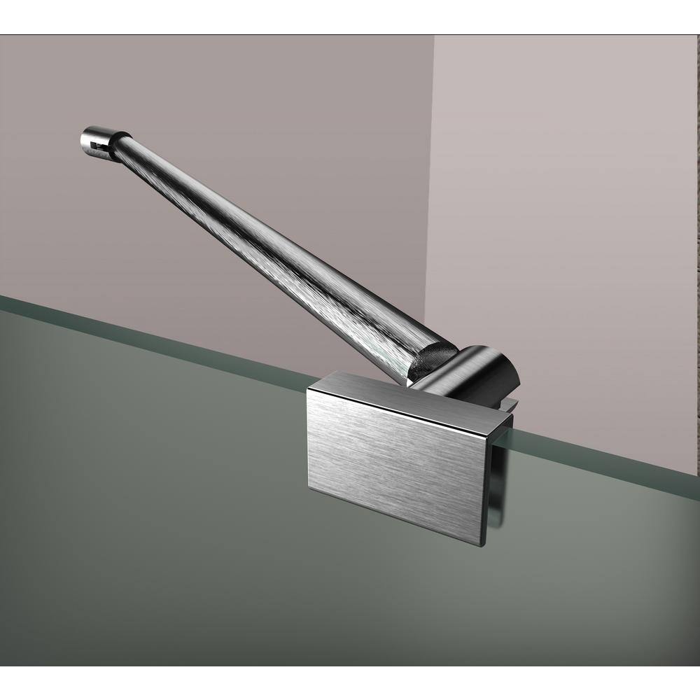 Belmore 44 x 72 Frosted Glass Frameless Hinged Shower Door