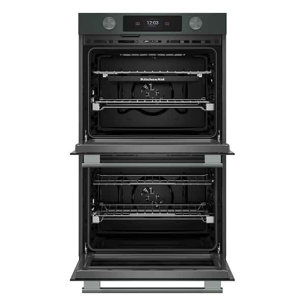 30 in. Smart Double Electric Wall Oven with Intelligent Cooking Camera in Juniper
