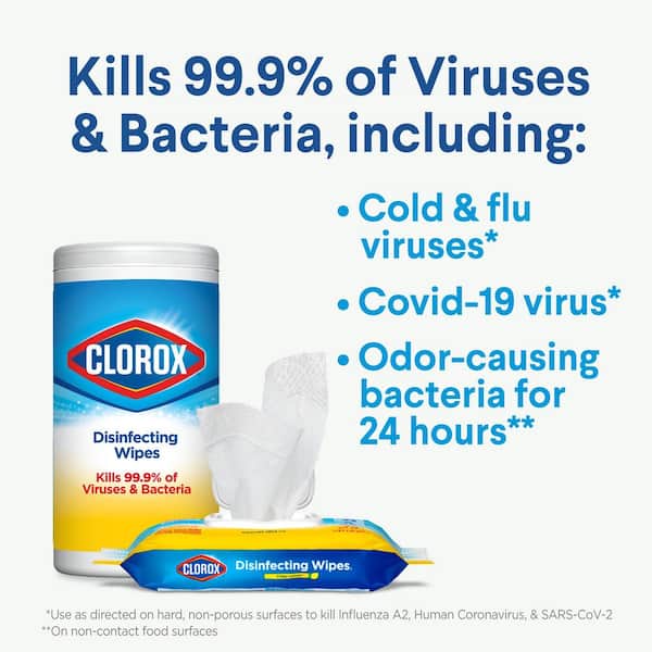 Clorox 75-Count Crisp Lemon and Fresh Scent Bleach Free